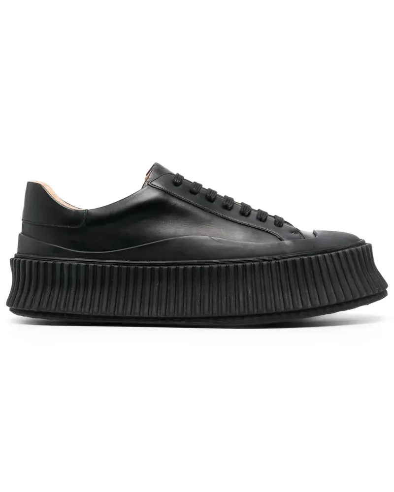 Jil Sander Sneakers mit Schnürung - Schwarz Schwarz