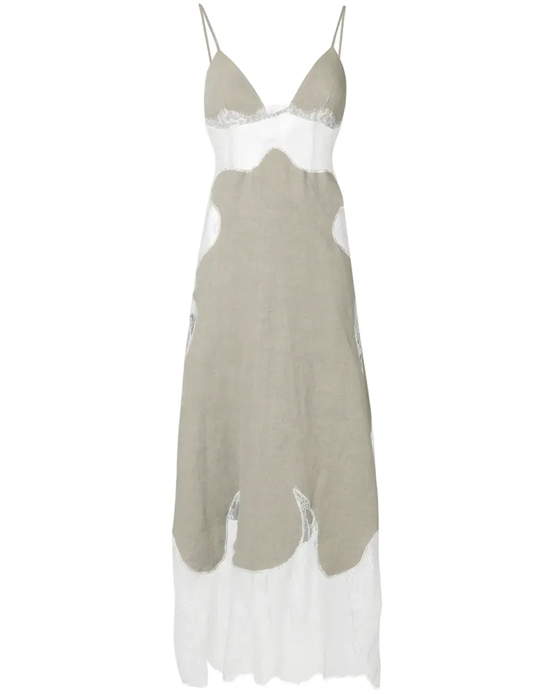 OFF-WHITE Camisole-Leid mit Spitzeneinsätzen - Nude Nude