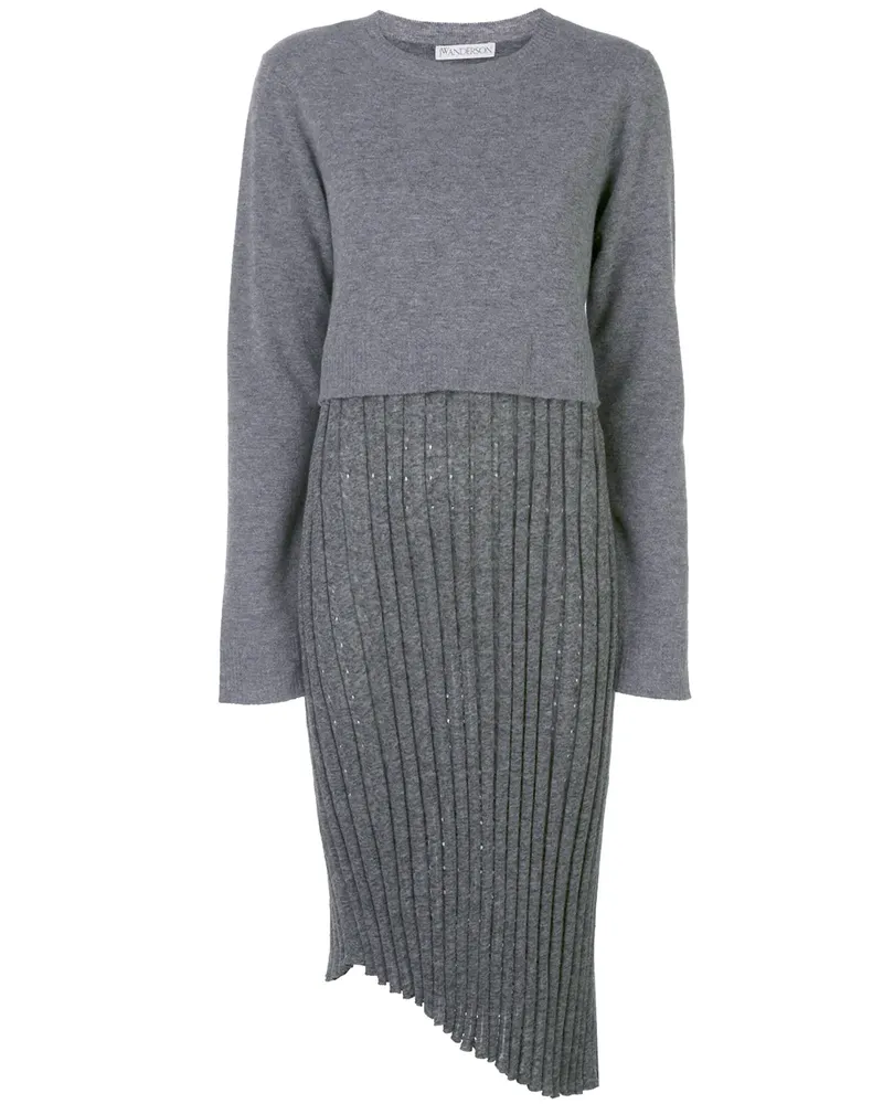 J.W.Anderson Kleid im Layering-Look - Grau Grau