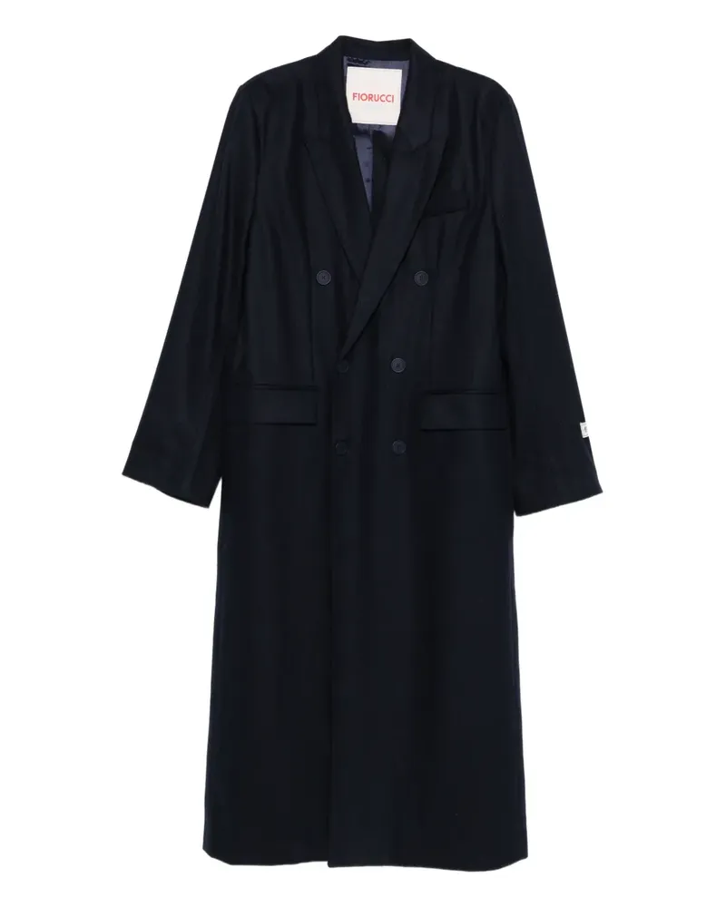 Fiorucci wool-blend double-breasted coat - Blau Blau