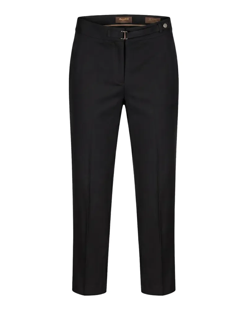 MOORER Hose mit Schnallendetail - Schwarz Schwarz