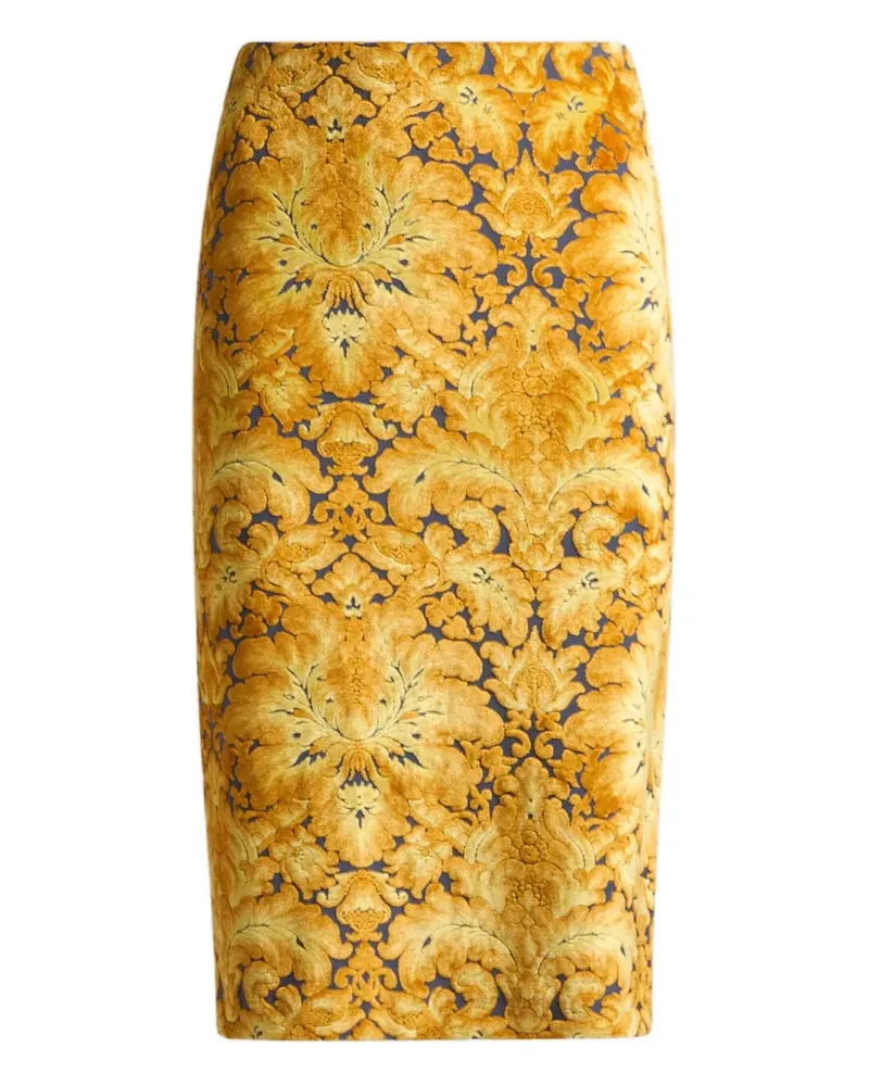 Etro Midirock aus Jacquard - Gelb Gelb