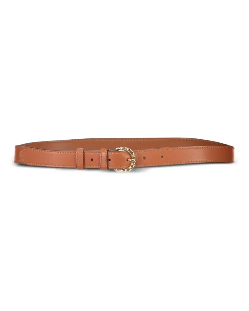 Ulla Johnson Gia twist-buckle leather belt - Orange Orange