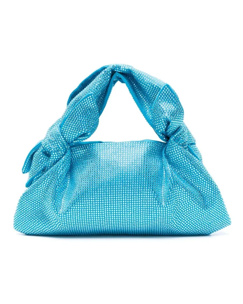 Giuseppe di Morabito Geknotete Handtasche mit Strassverzierung Blau