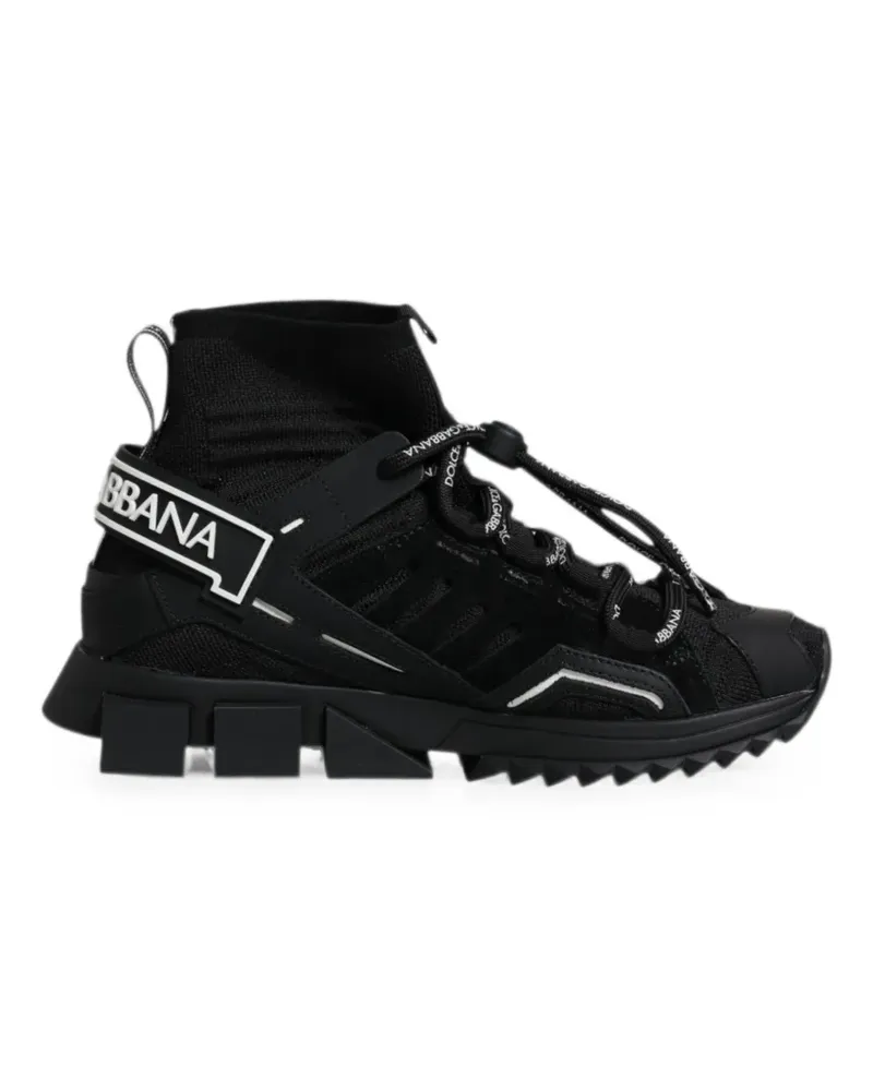 Dolce & Gabbana Sorrento Sock-Sneakers - Schwarz Schwarz