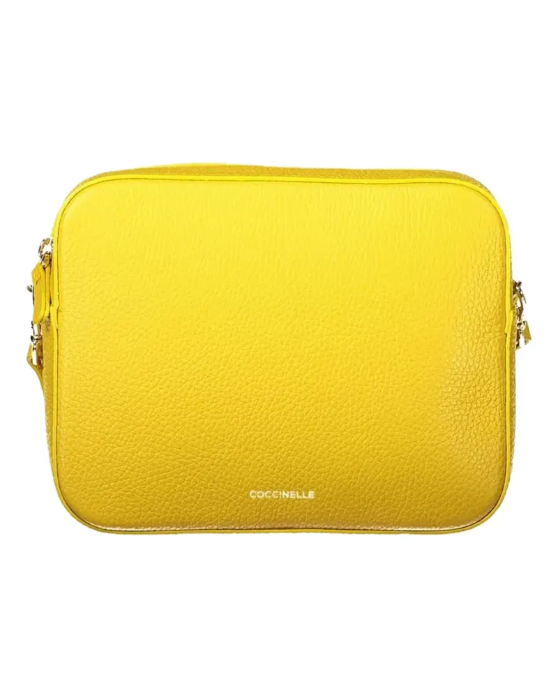 Coccinelle Tebe leather crossbody bag - Gelb Gelb