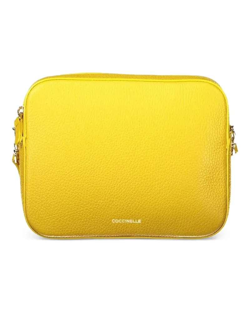 Coccinelle Tebe leather crossbody bag - Gelb Gelb