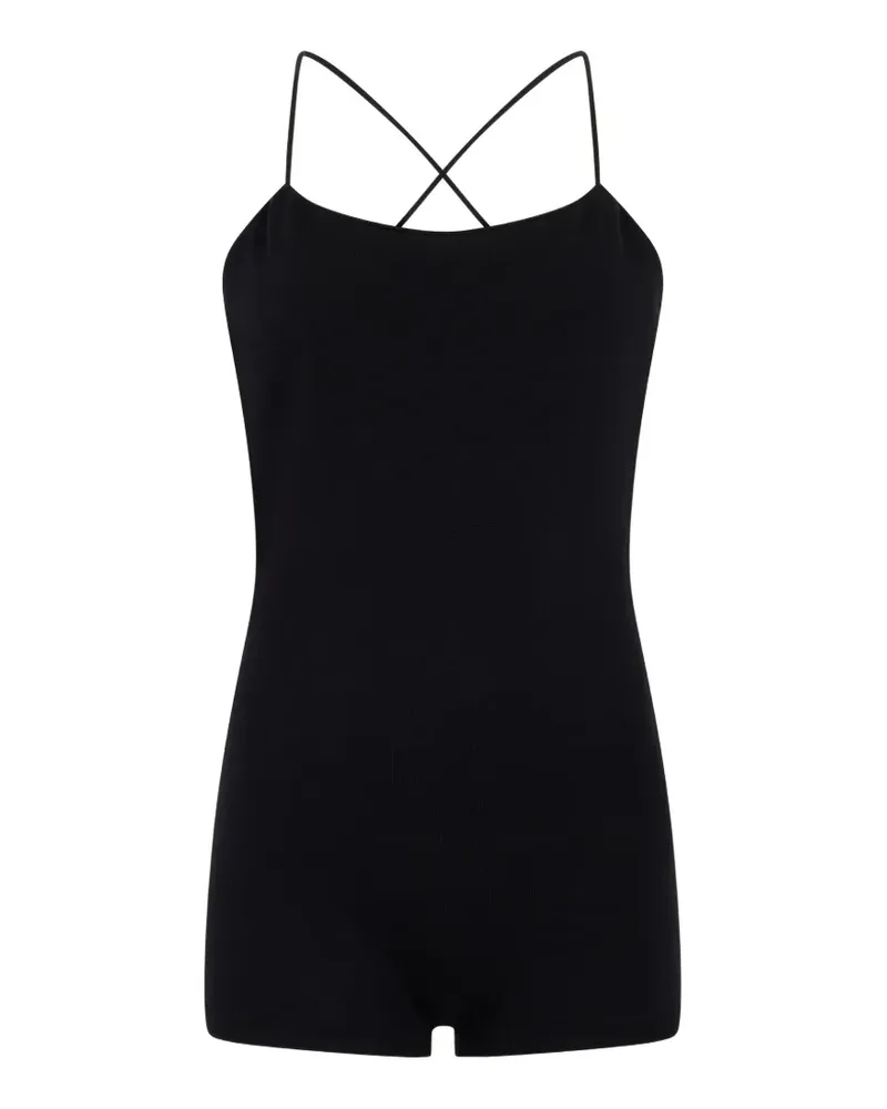 Valentino Garavani Playsuit mit überkreuzten Trägern - Schwarz Schwarz