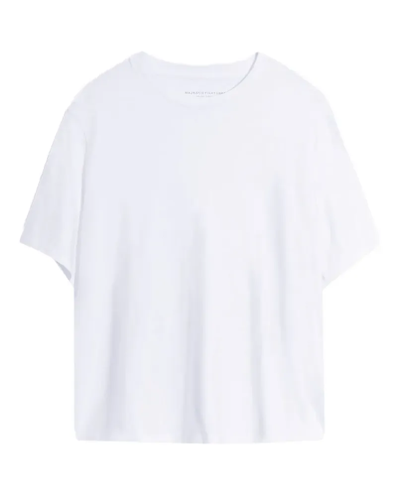Majestic Klassisches T-Shirt - Weiß Weiß