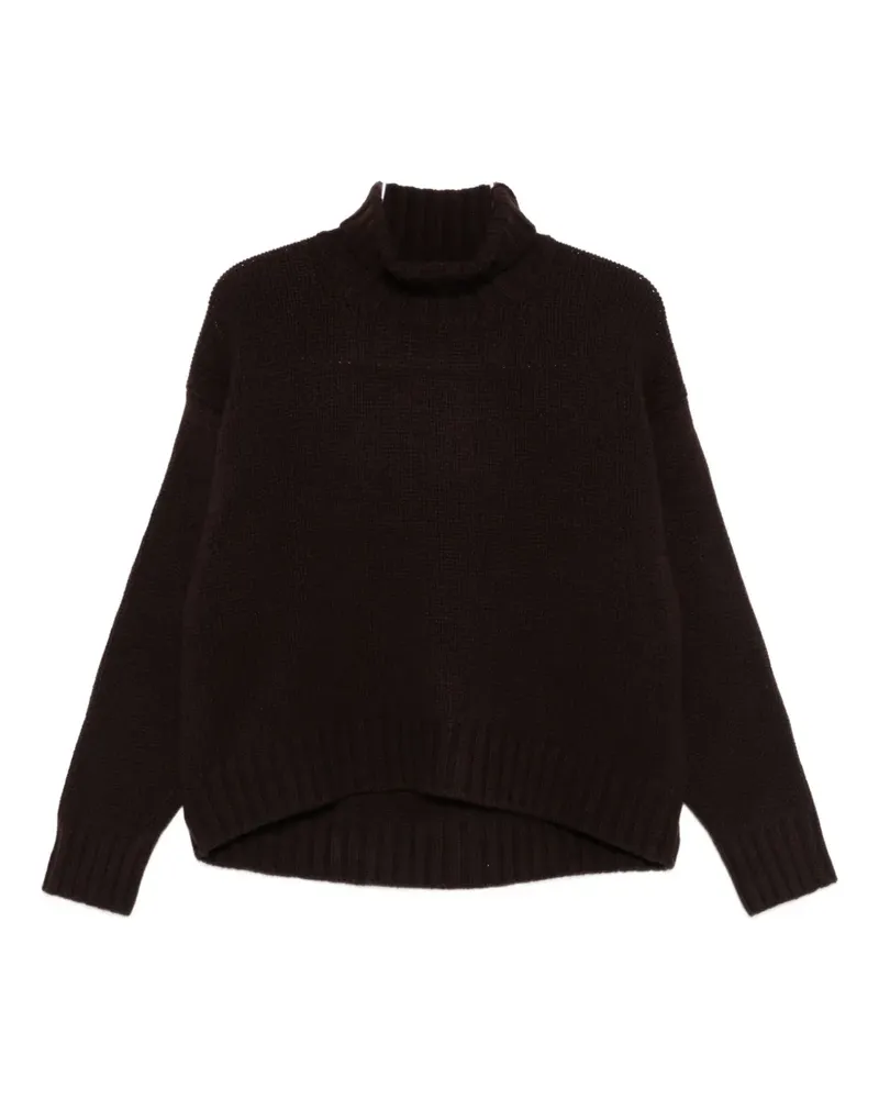 Bruno Manetti Gerippter Pullover - Braun Braun