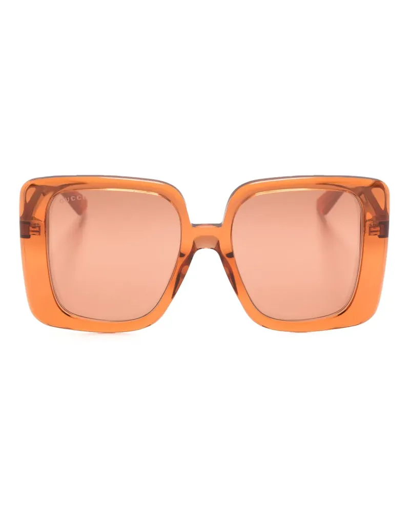 Gucci Transparente Sonnenbrille - Orange Orange