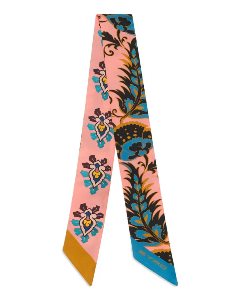 Etro Schal mit floralem Paisleymuster - Rosa Rosa