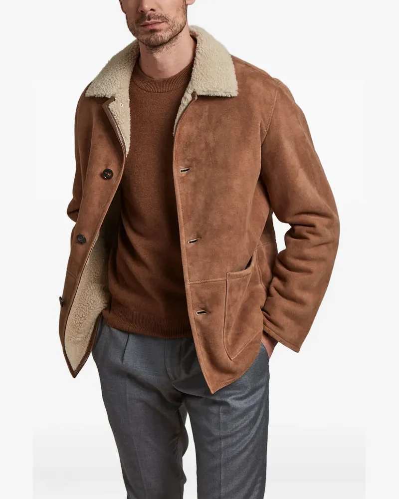 Manzoni 24 Shearling-Mantel - Braun Braun