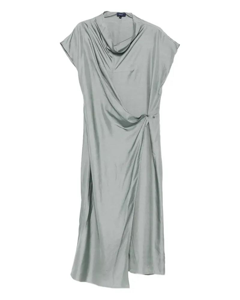 Soeur Seidenkleid in Wickeloptik - Blau Blau