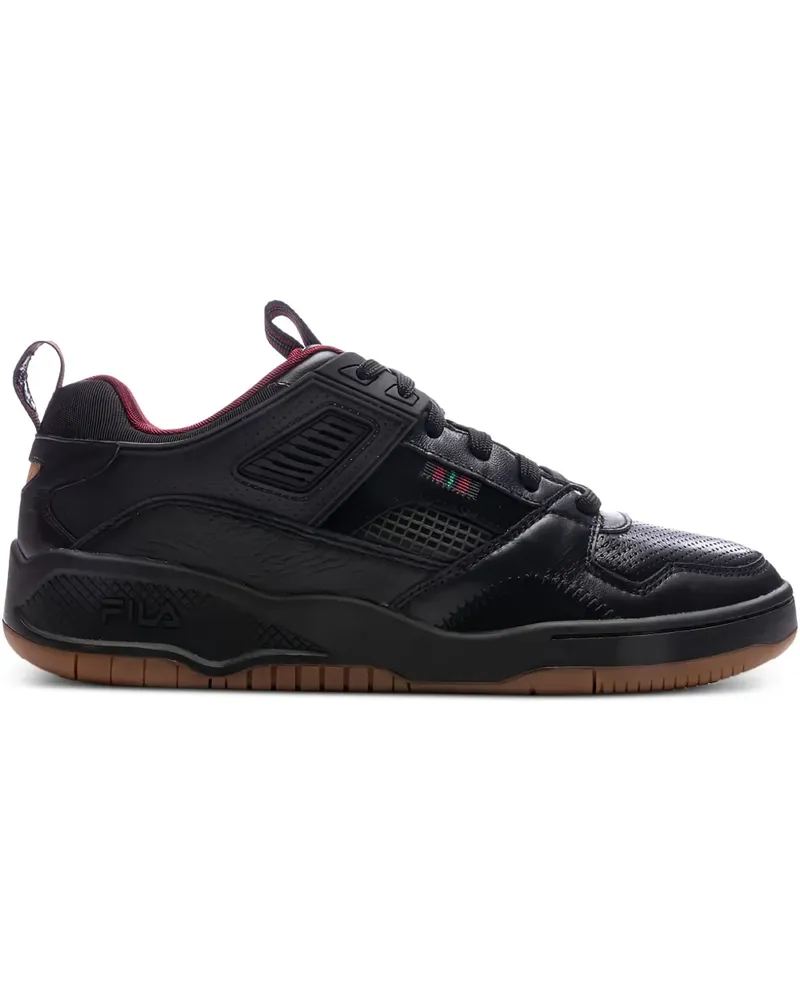 Fila Perforierte Corda Lux Sneakers - Schwarz Schwarz