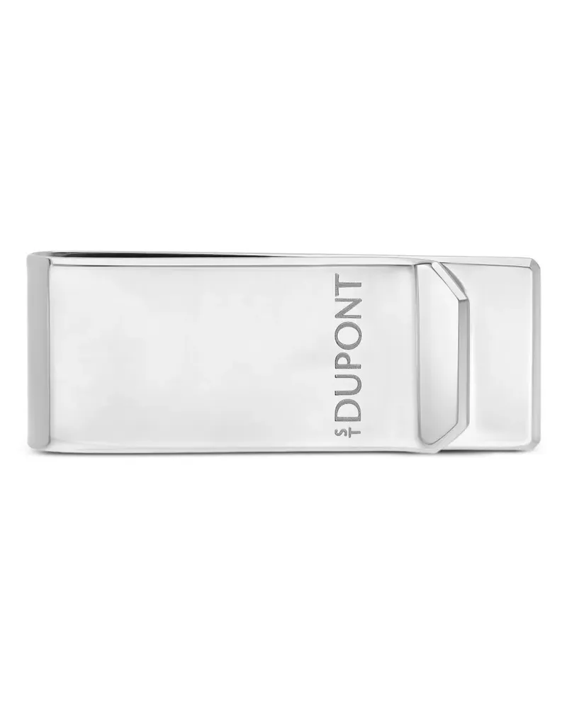 S.T. Dupont logo-engraved money clip - Silber Silber