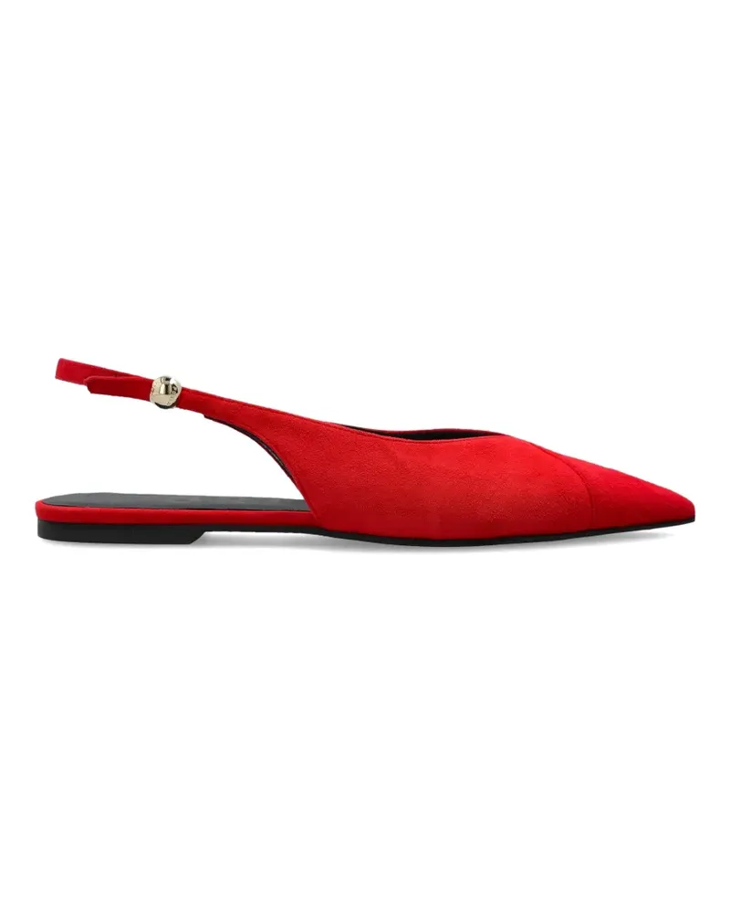 Furla Sfera pointed-toe leather pumps - Rot Rot