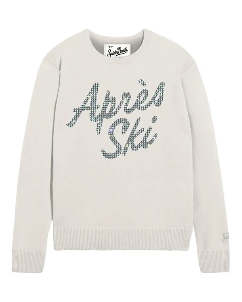 MC2 Saint Barth Pullover mit Schriftzug - Grau Grau