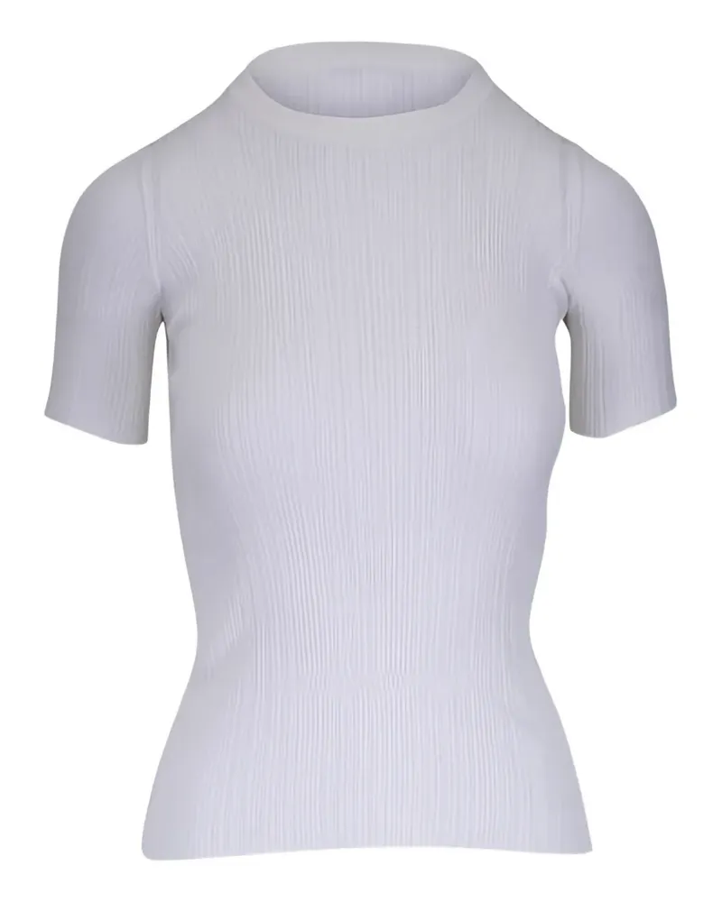 AGNONA crew neck top - Weiß Weiß