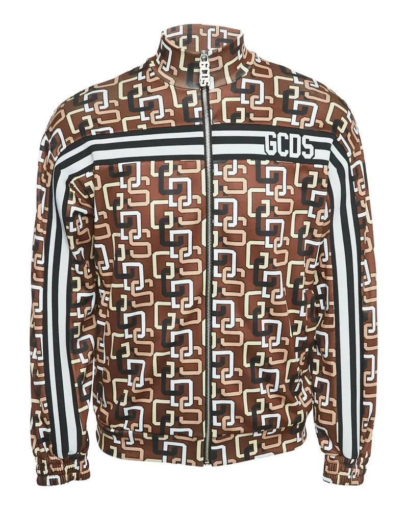 GCDS monogram-print jacket - Braun Braun
