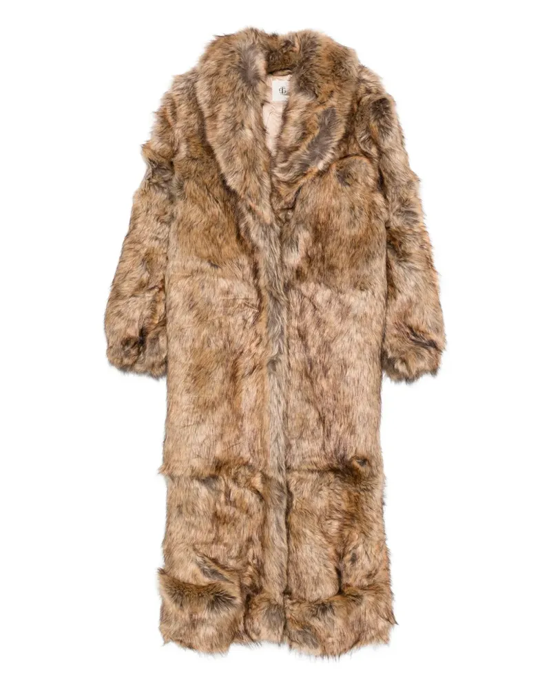 The Garment Mantel aus Faux Fur - Braun Braun