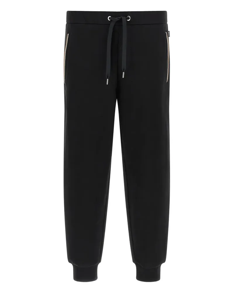 HUGO BOSS striped insert track pants - Schwarz Schwarz