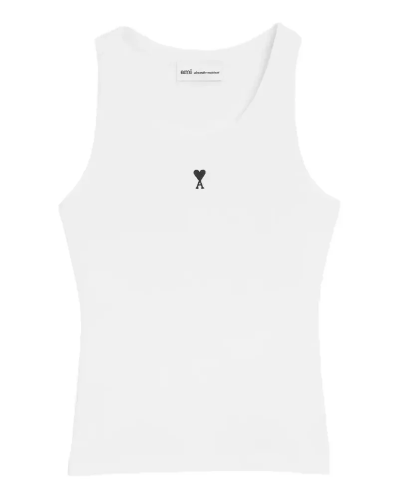 AMI Paris Ami de Coeur Tanktop - Weiß Weiß