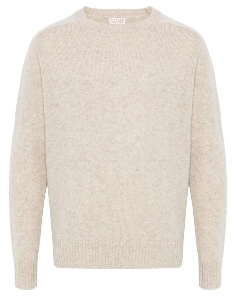 FURSAC Pullover mit meliertem Effekt - Nude Nude