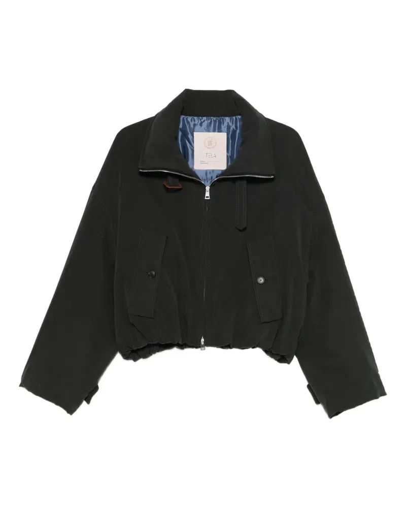 TELA welt-pocket padded jacket - Schwarz Schwarz