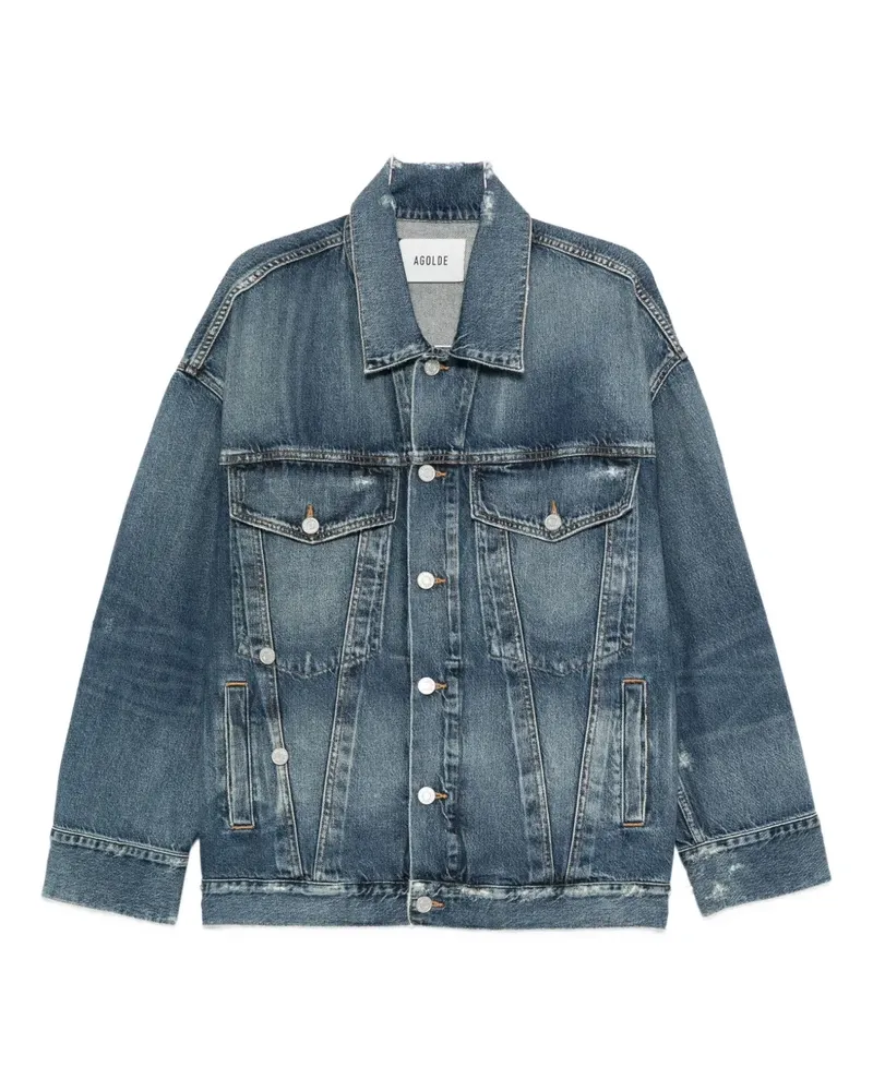 AGOLDE buttoned denim jacket - Blau Blau