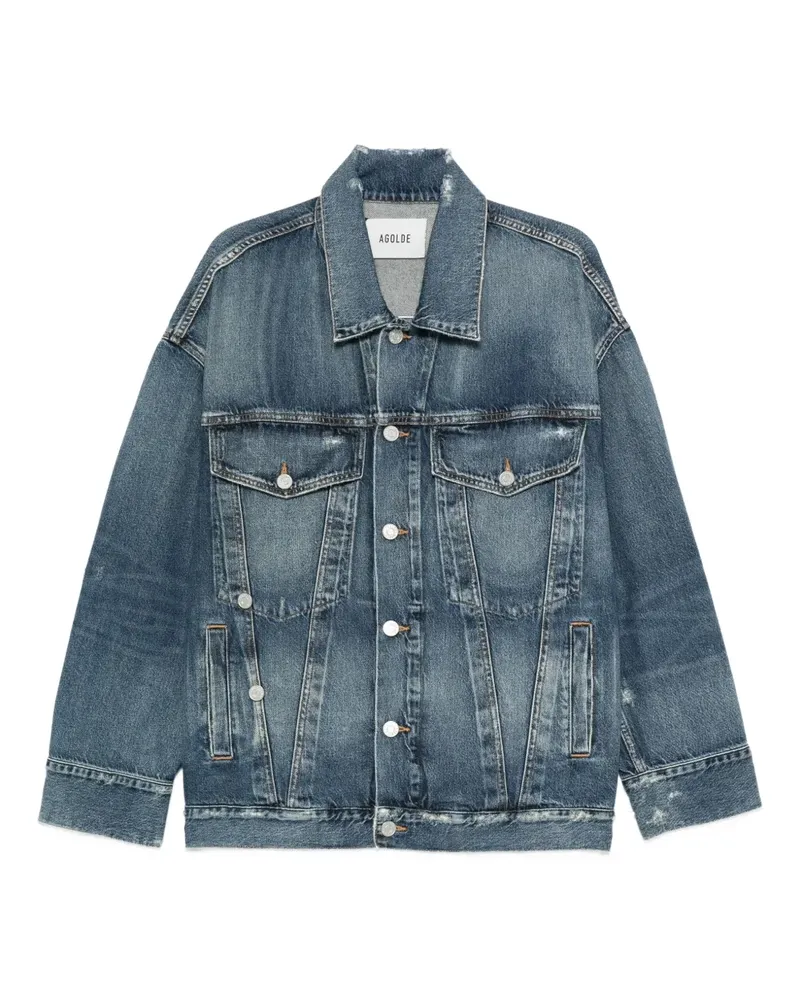 AGOLDE Geknöpfte Jeansjacke - Blau Blau
