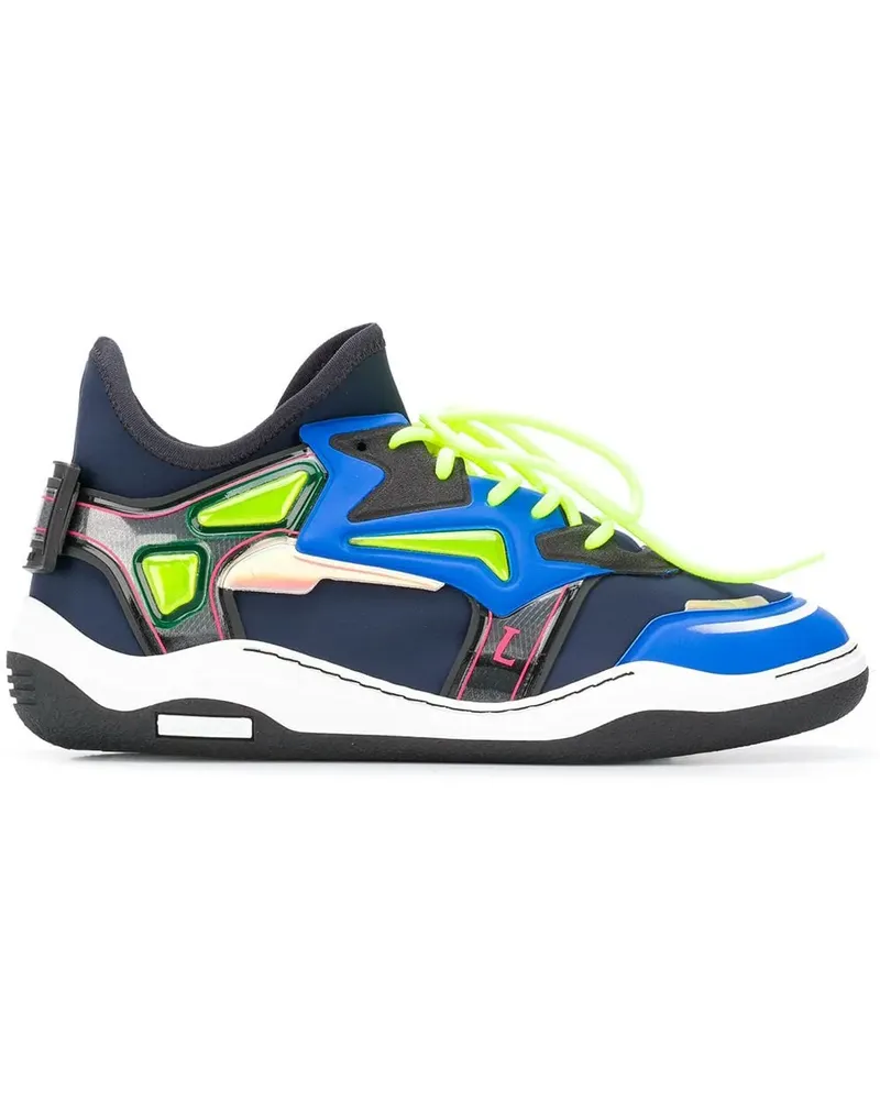 Lanvin Sneakers in Colour-Block-Optik - Blau Blau