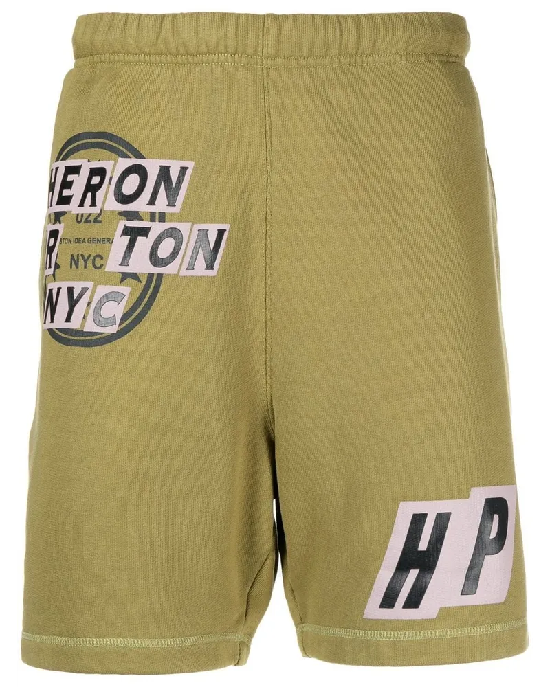 Heron Preston Joggingshorts mit Logo-Print Grün