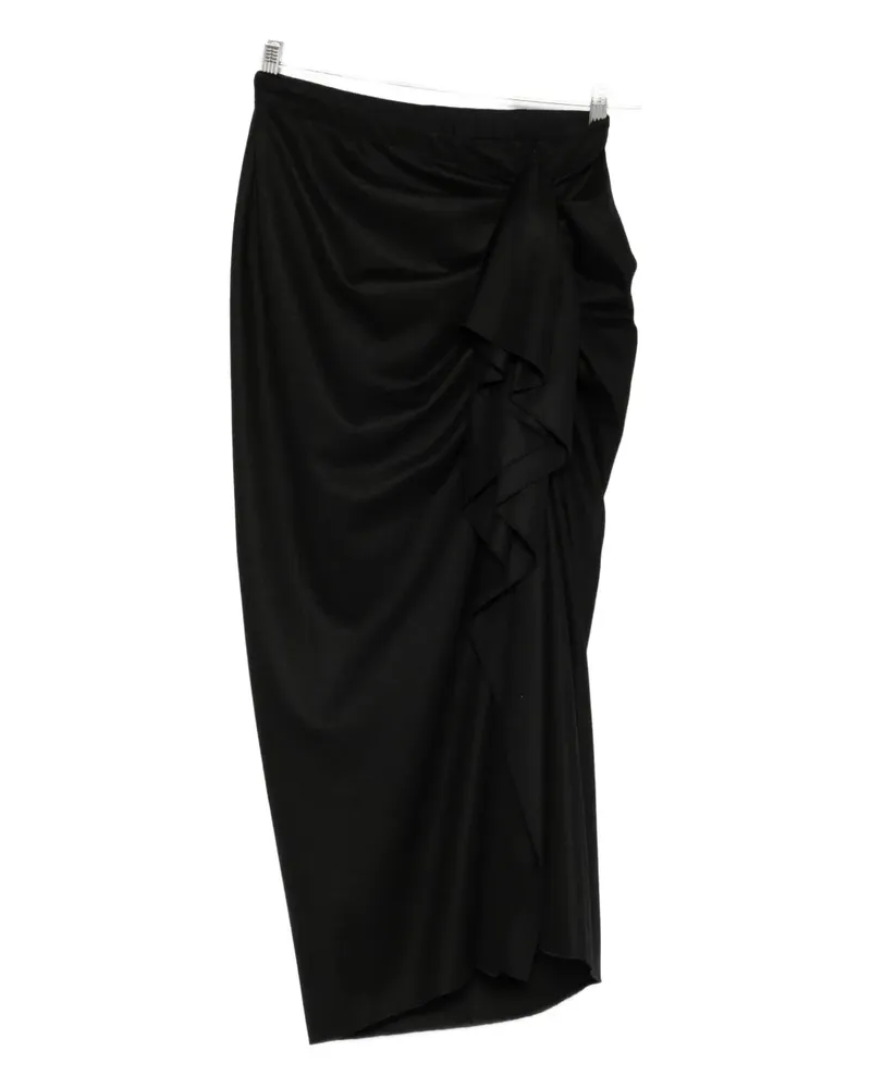 Fabiana Filippi ruffled draped skirt - Schwarz Schwarz