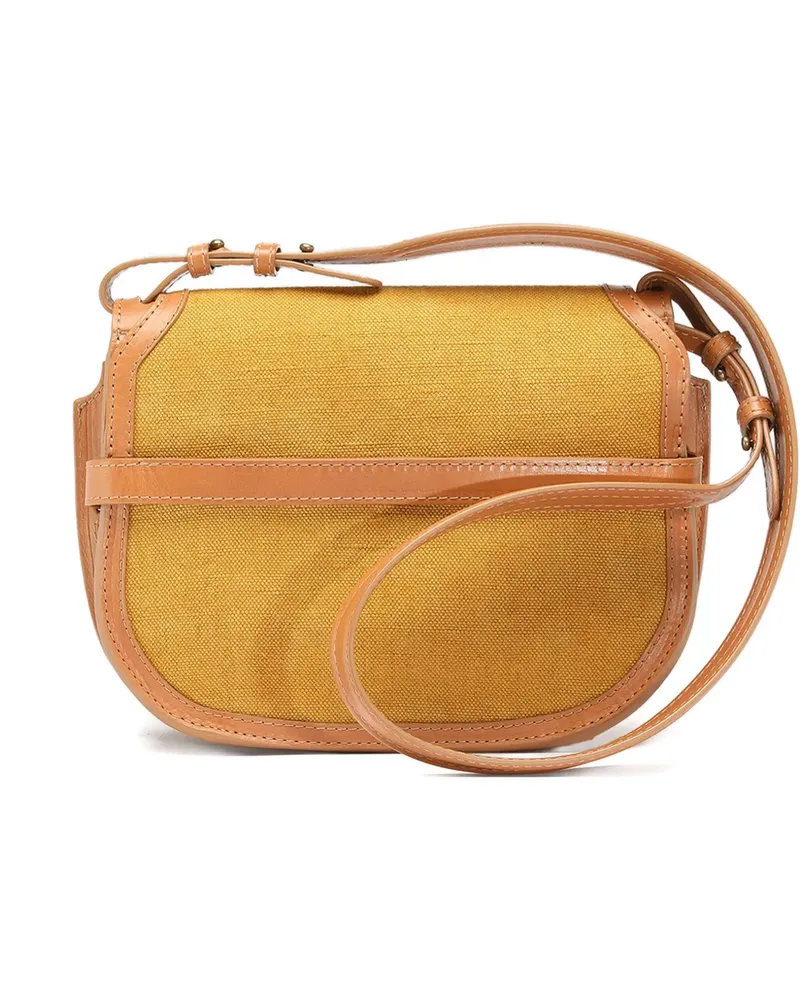 Officine Creative Italia Saddle Schultertasche aus Canvas - Orange Orange