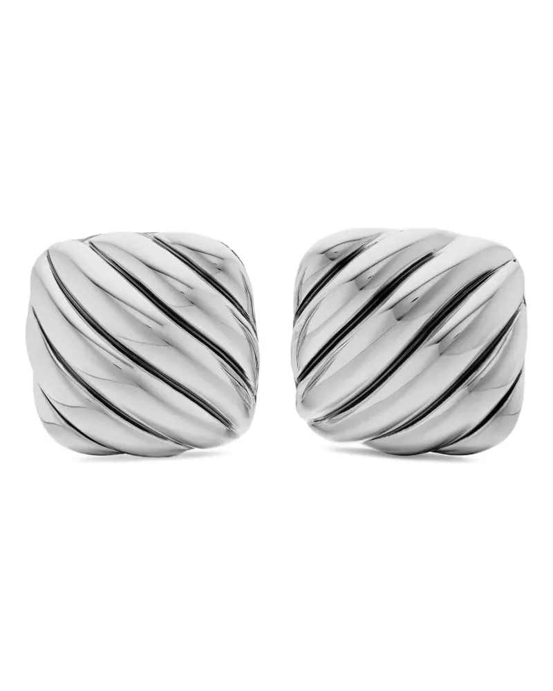 David Yurman Sculpted Cable Cushion Manschettenknöpfe 17mm - Silber Silber