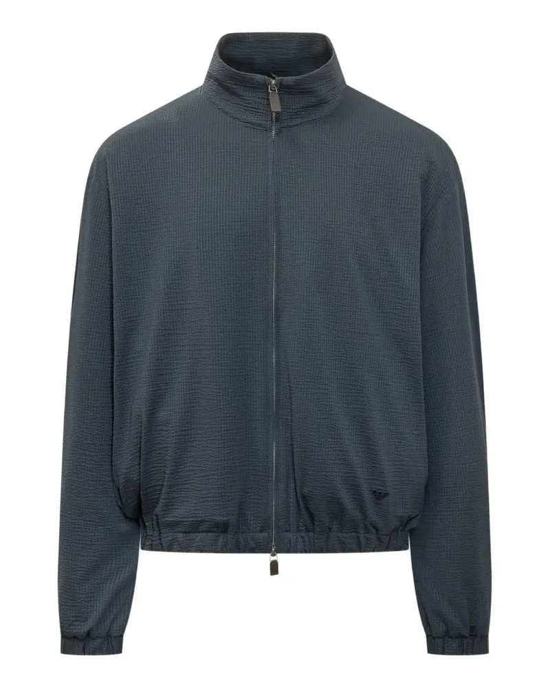 Emporio Armani zip bomber jacket - Blau Blau