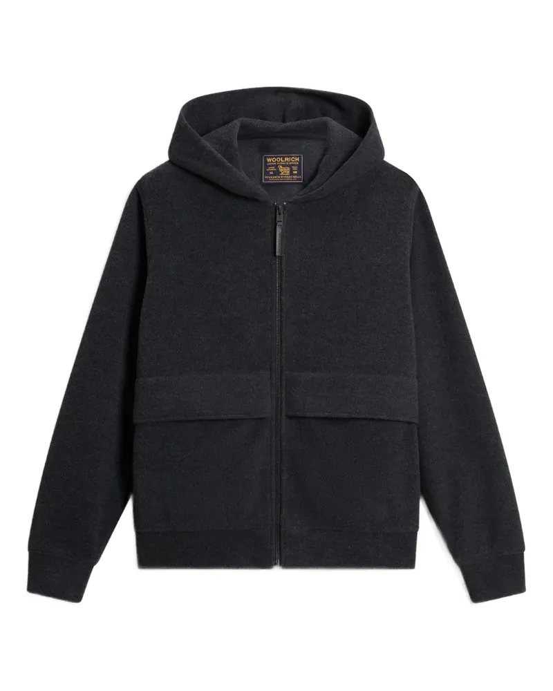Woolrich Kapuzenjacke mit Reißverschluss - Grau Grau