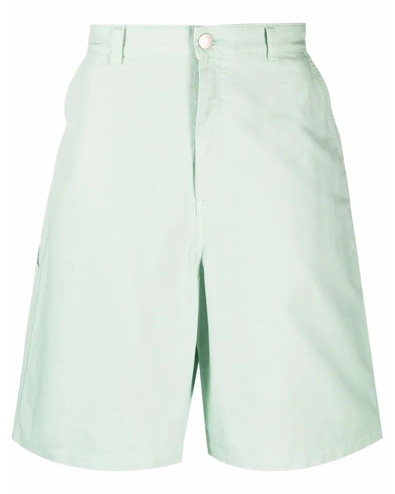 AMI Paris Bermudas mit weitem Bein - Grün Grün