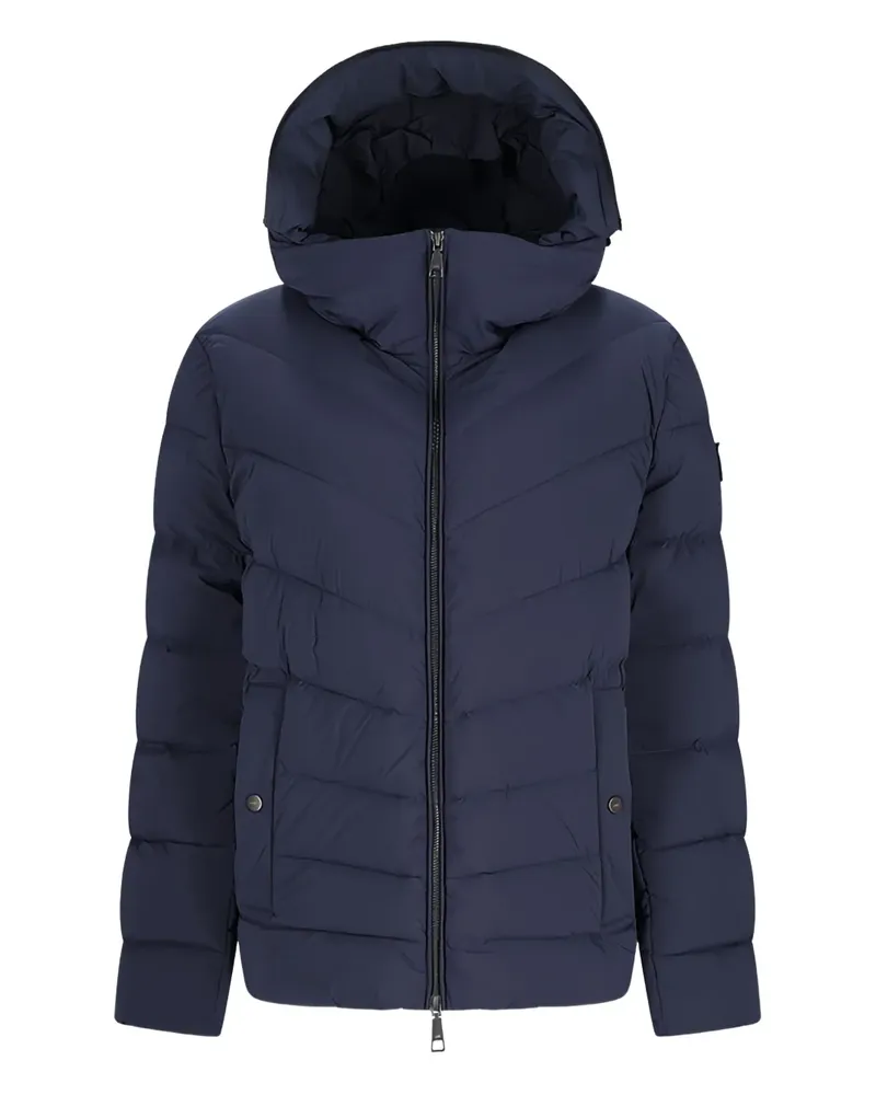 ADD Gesteppte Kapuzenjacke - Blau Blau