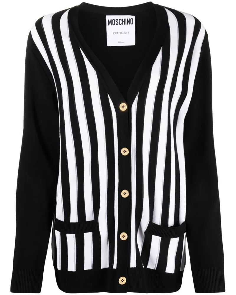 Moschino Gestrickter Cardigan - Schwarz Schwarz