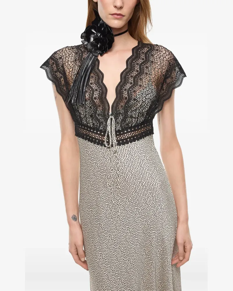 Pinko Gepunktetes Kleid - Nude Nude