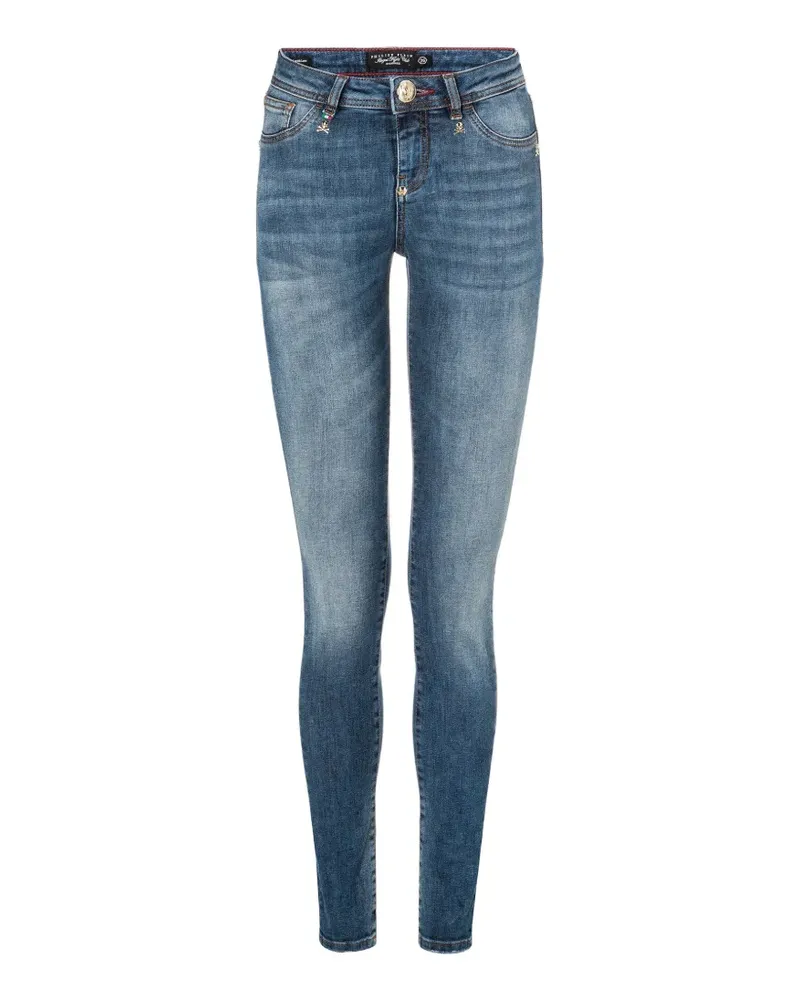 Philipp Plein logo-detail jeans - Blau Blau