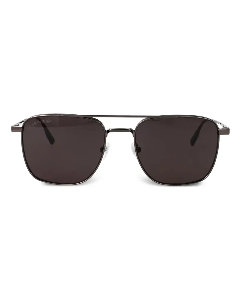 Lacoste Sonnenbrille mit eckigem Gestell - Schwarz Schwarz