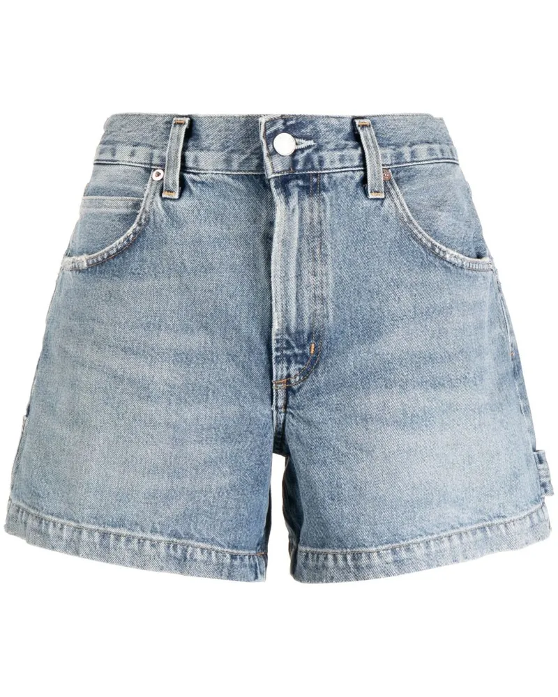 AGOLDE Kurze Jeansshorts Blau