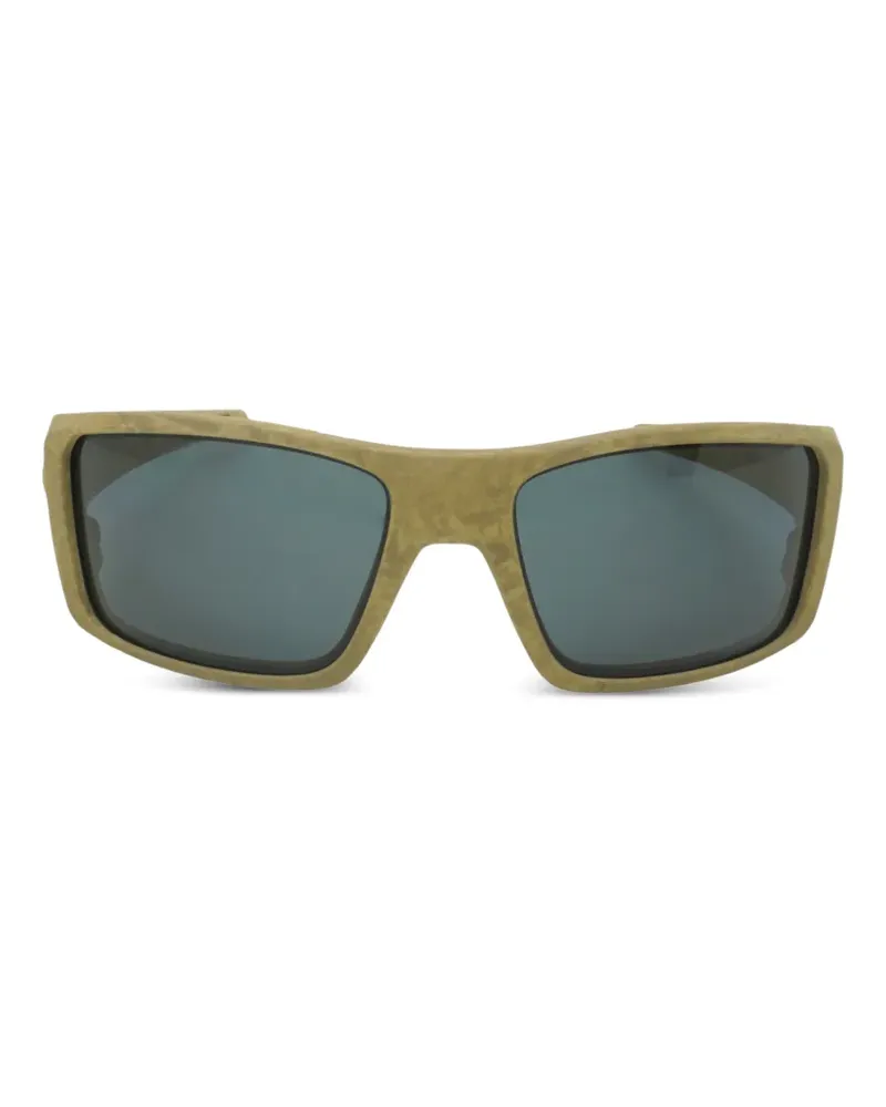 Oakley Heliostat polarized rectangle-frame sunglasses - Nude Nude