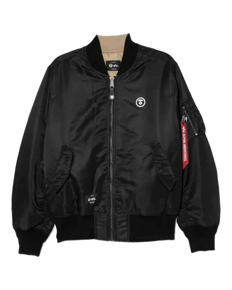 BAPE Moonface Jacke - Schwarz Schwarz