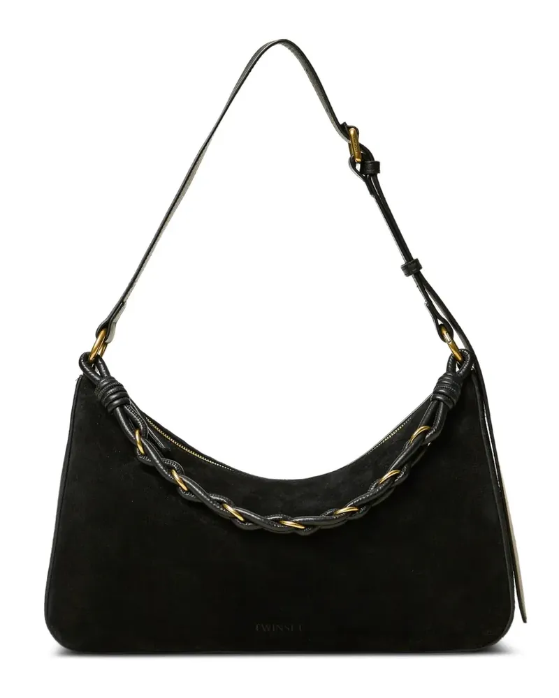 Twin-Set braided-chain shoulder bag - Schwarz Schwarz