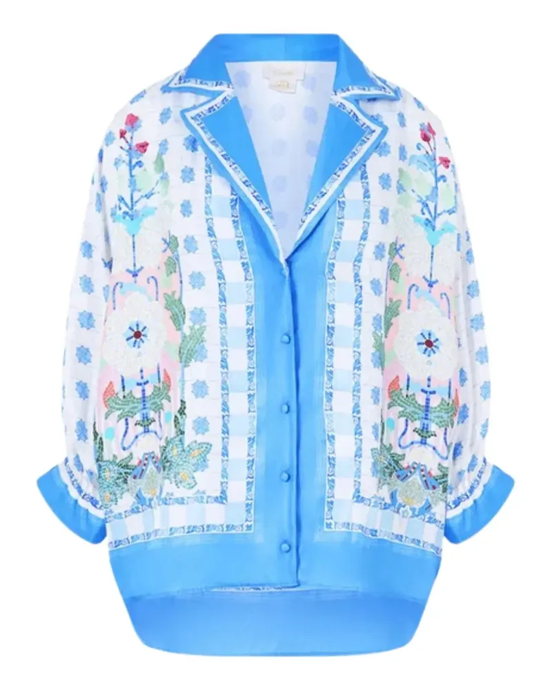 Camilla silk shirt - Weiß Weiß
