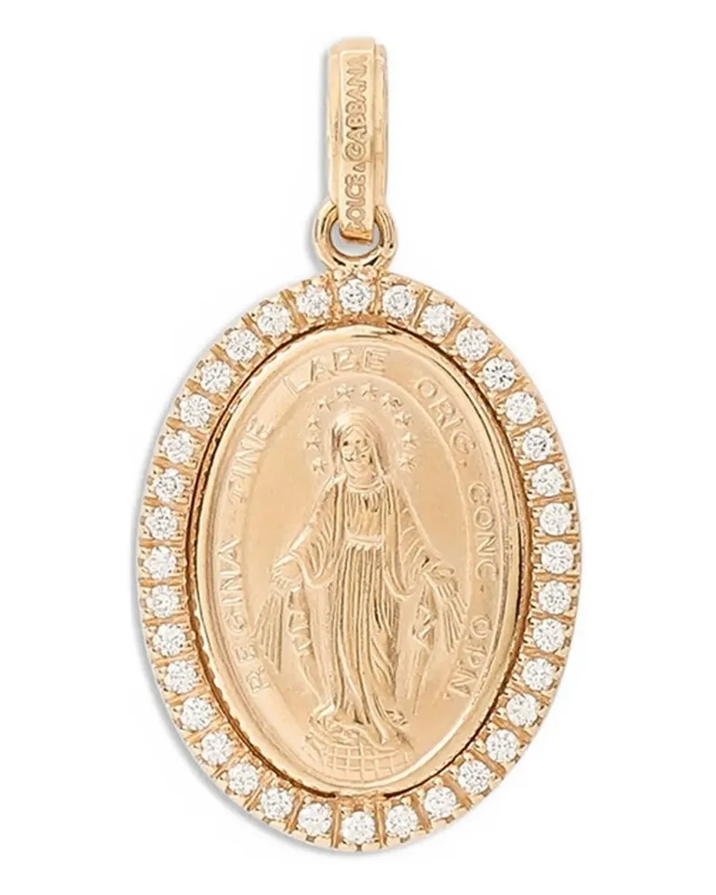Dolce & Gabbana Goldanhänger mit Diamanten Gold